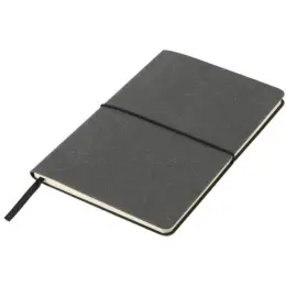 Kotel Eco-Neutral A5 Recycled Leather Soft Cover Notebook Black Unbranded